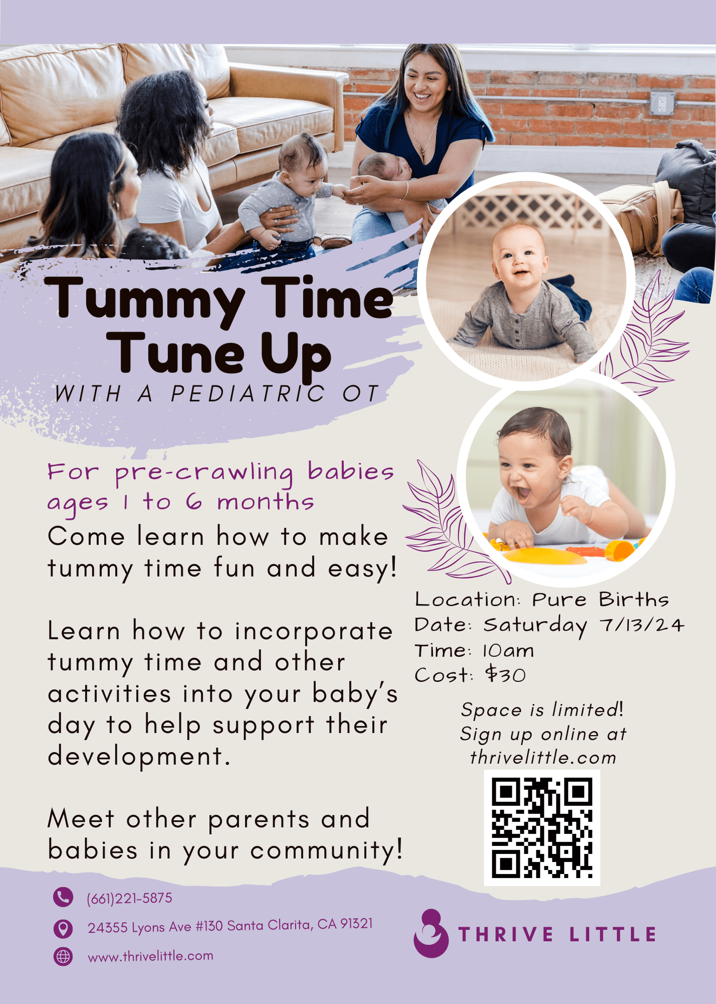 Tummy Time Tune Up with a Pediatric OT image