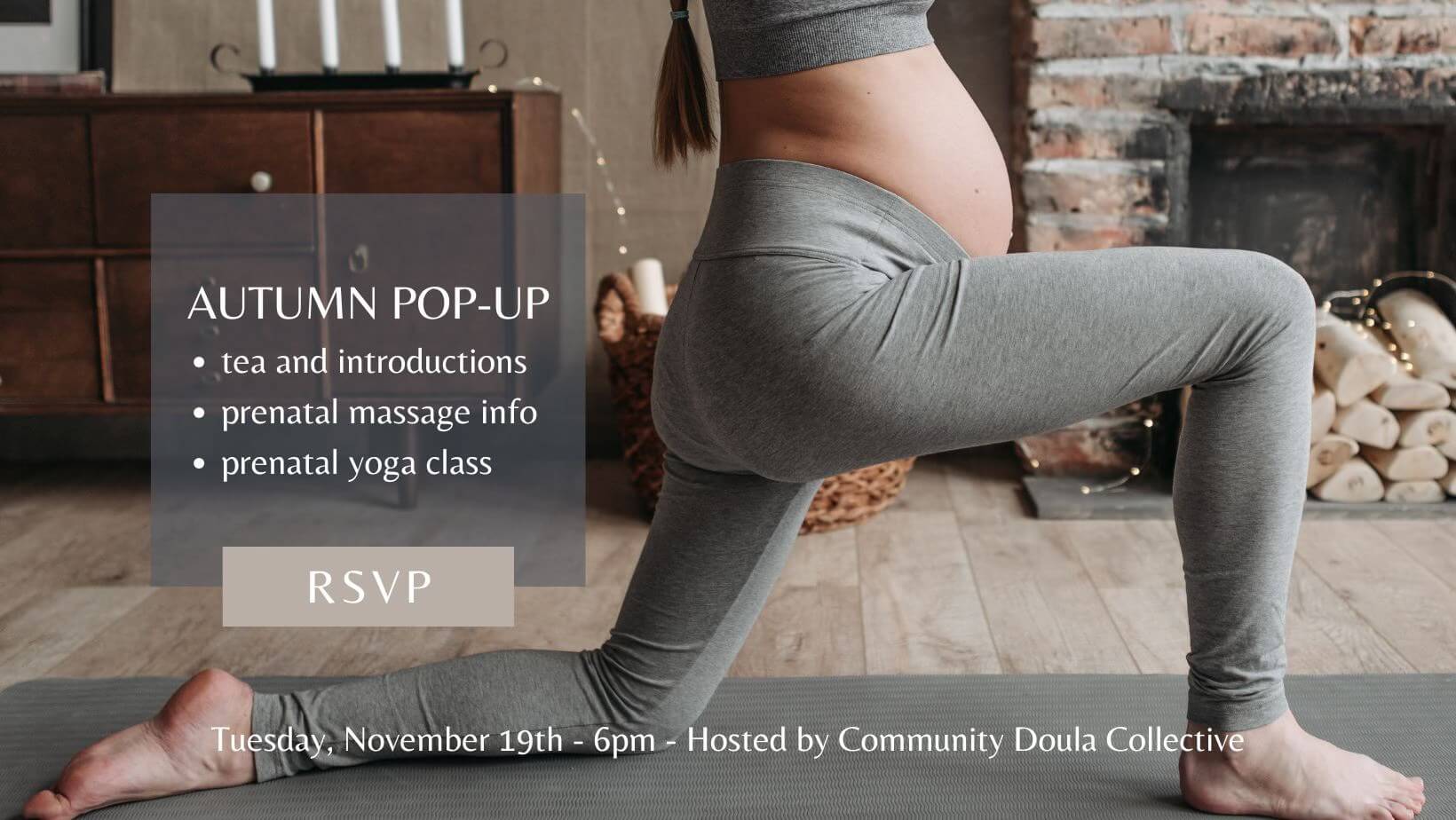 Autumn Pop-Up: Yoga Class and Prenatal Massage Info image