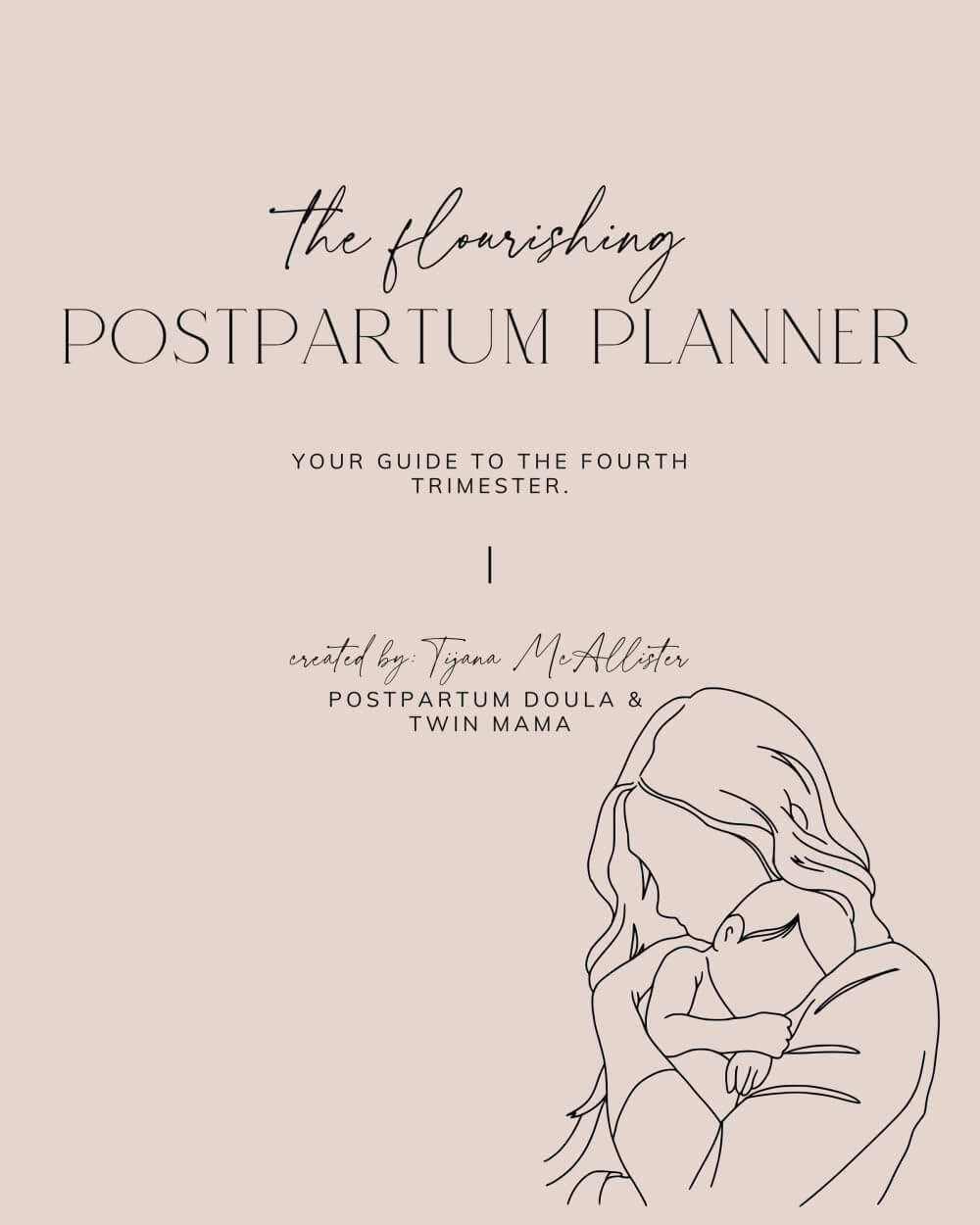 The Flourishing Postpartum Planner  image