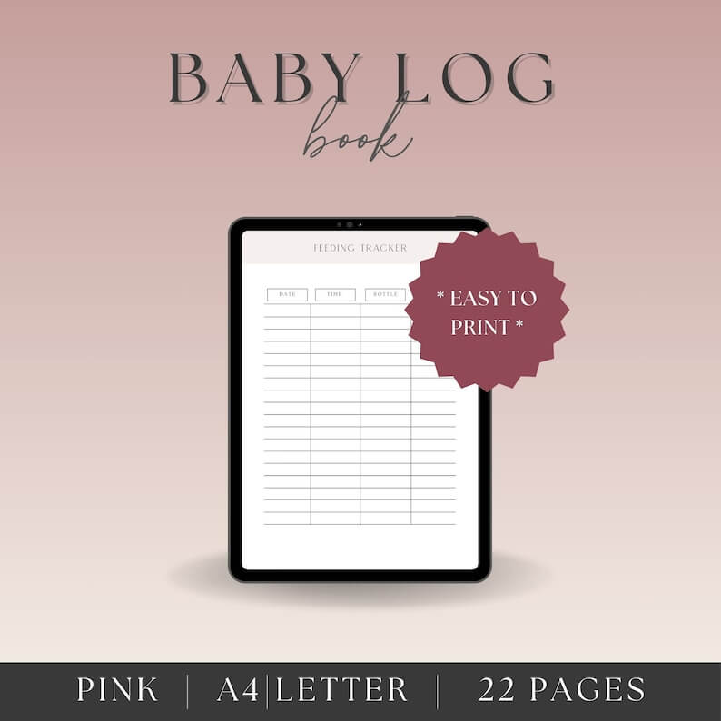 Baby Log Book | Flourishing Postpartum 